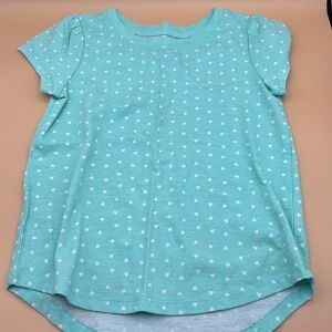Cat and Jack teal shirt, size 5T
